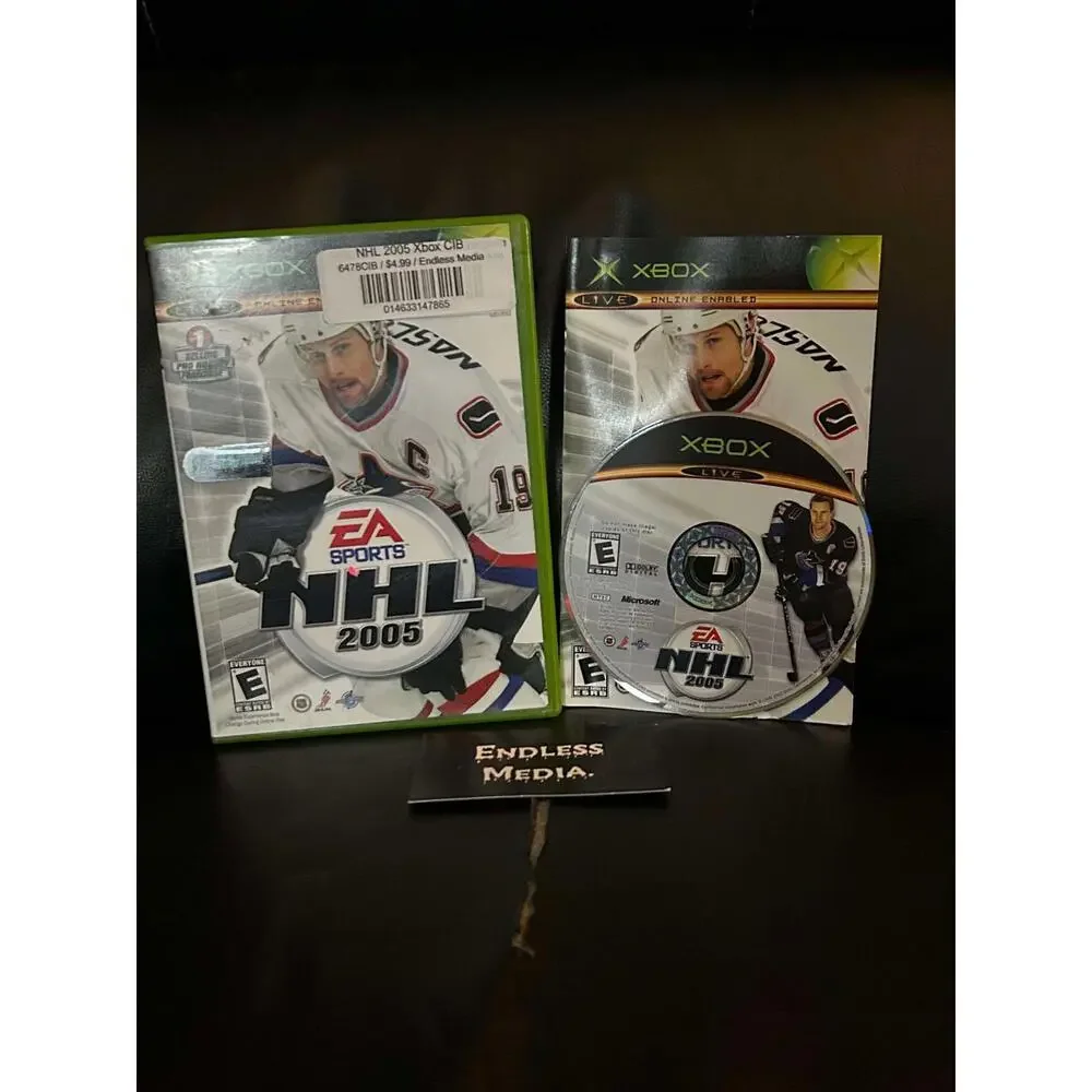 NHL 2005 Microsoft Xbox CIB Video Game